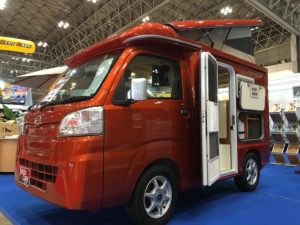 キャンピングカーショー２０１８でみつけた軽キャブコンタイプ
