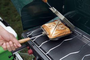 コールマン　ホットサンドイッチクッカー焼き跡