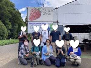 ちば地域若者サポートステーションの農業体験集合写真