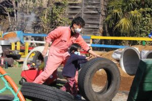 市原のもぐらの冒険でタイヤの移動をお手伝い