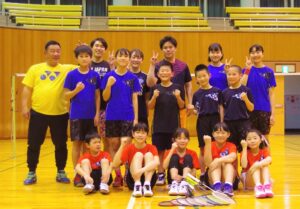 パイレーツ村上ジュニアバドミントンクラブの皆さん