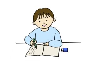作文を書く子ども