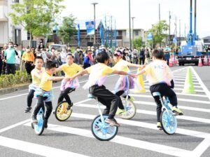 袖ヶ浦市 平岡小学校幽谷分校 一輪車ダンス そでがうらまつり
