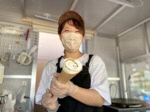 キッチンカー しろのはち。 阿部真実さん
