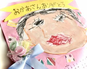 母の日の似顔絵