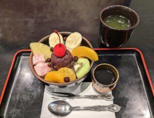 甘味喫茶「あかし」　八千代市　あんみつ