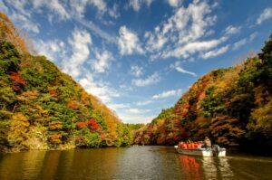 亀山湖の紅葉
