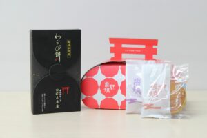 【ちいきの逸品】香取神宮の御神水で仕立てるもっちりとろとろわらび餅と新名物「香取焼」（岩立本店）